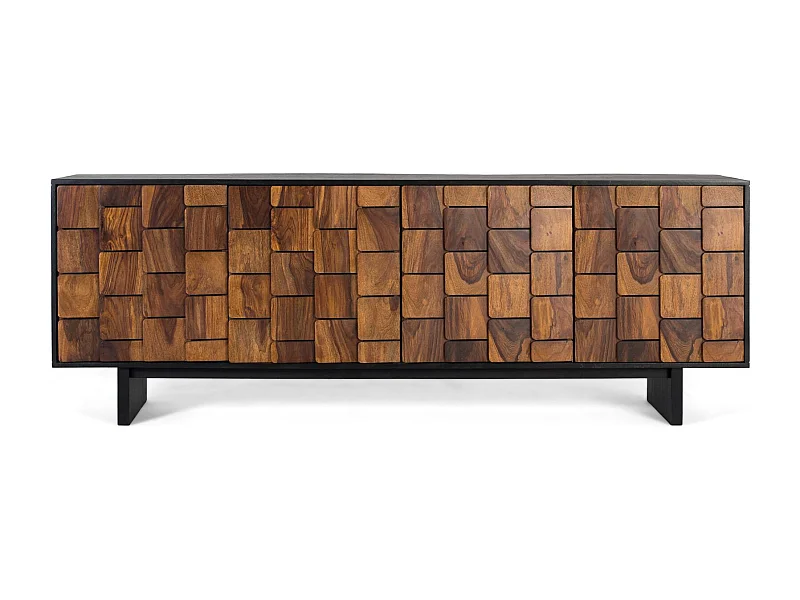 Sideboard mit vier Türen aus Sheesamholz