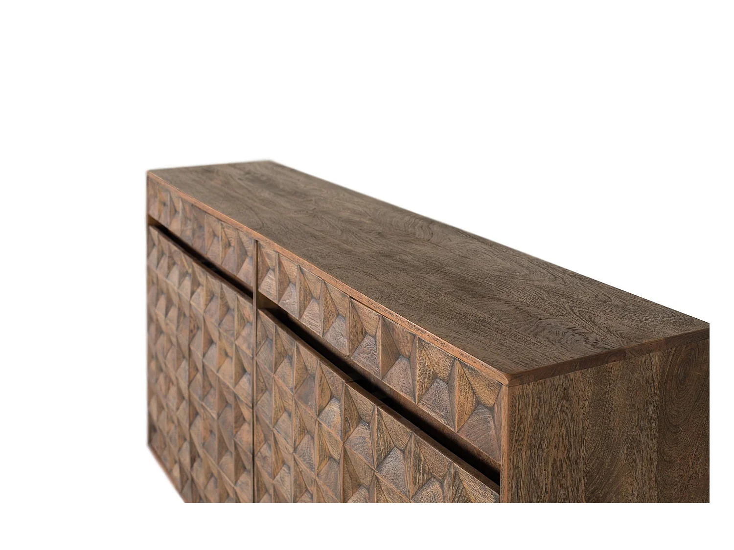 Buffet en bois de manguier avec finition vieillie