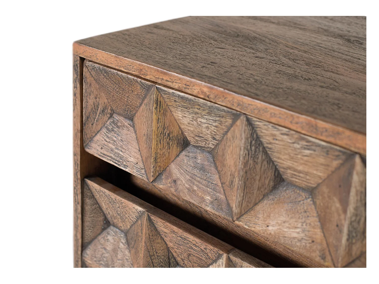 Buffet en bois de manguier avec finition vieillie