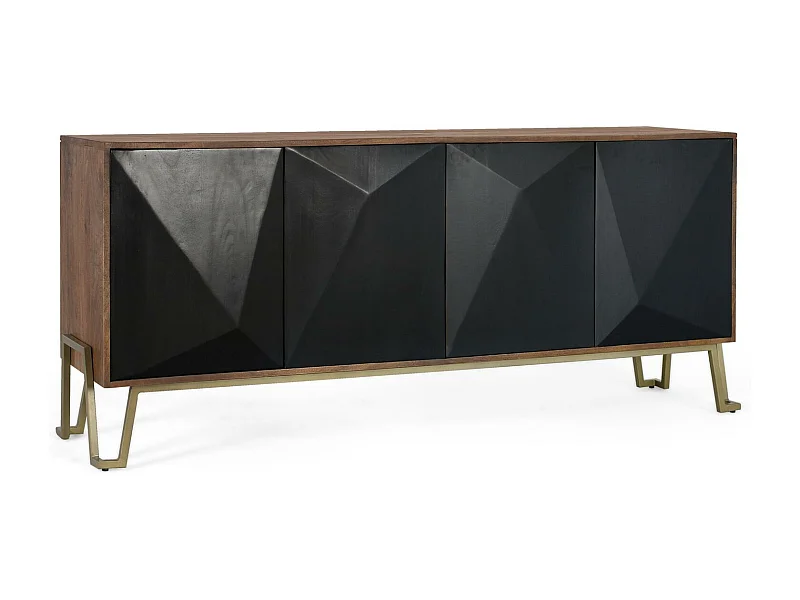 Sideboard mit vier Türen aus Mangoholz 180 cm