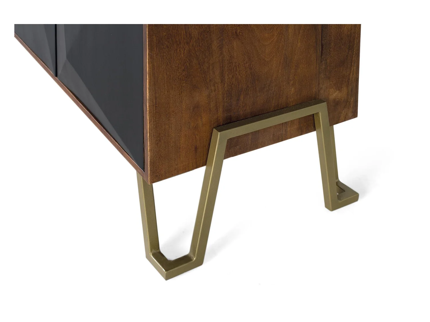 Buffet à quatre portes en bois de manguier 180 cm