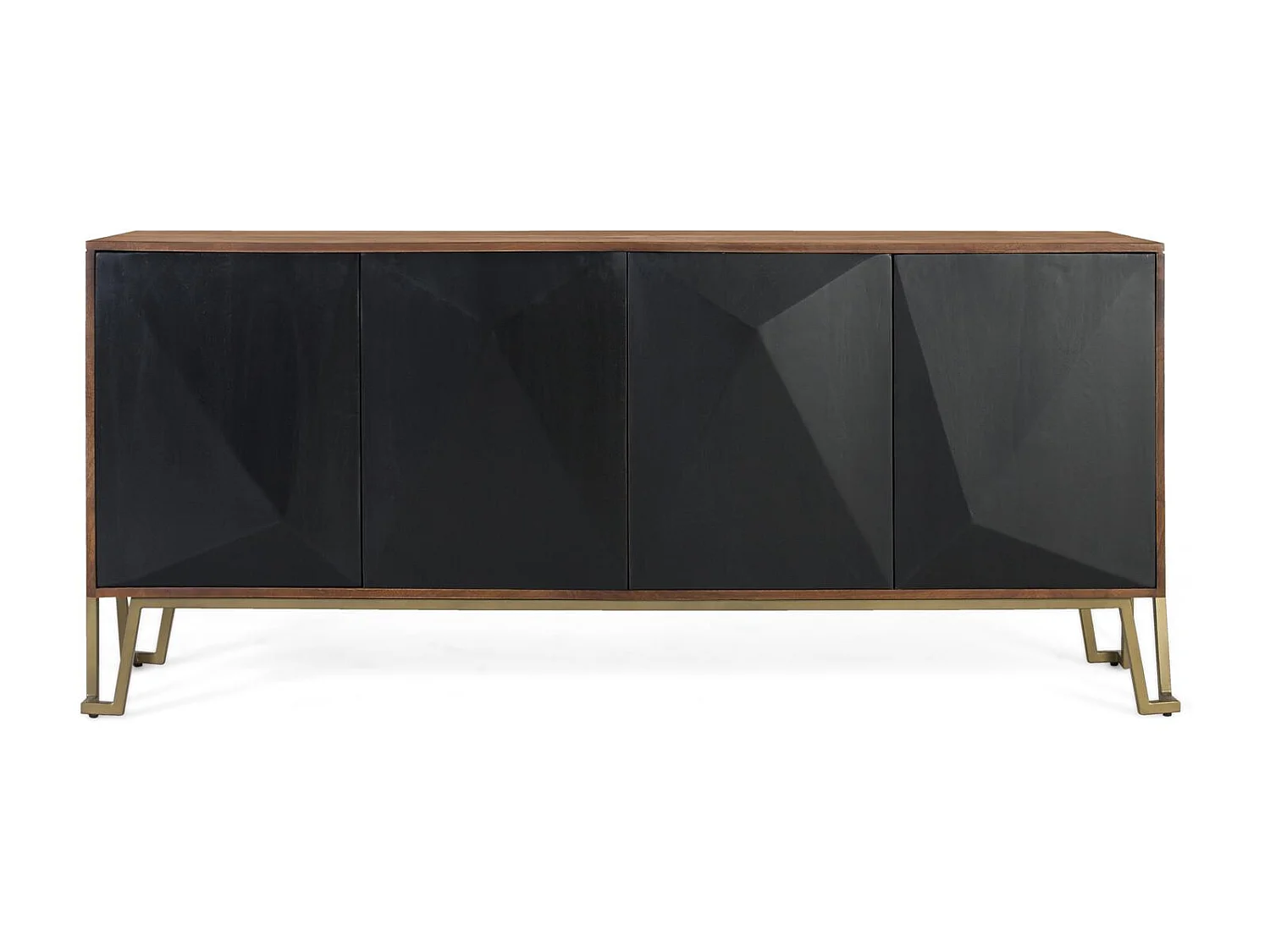 Sideboard mit vier Türen aus Mangoholz 180 cm