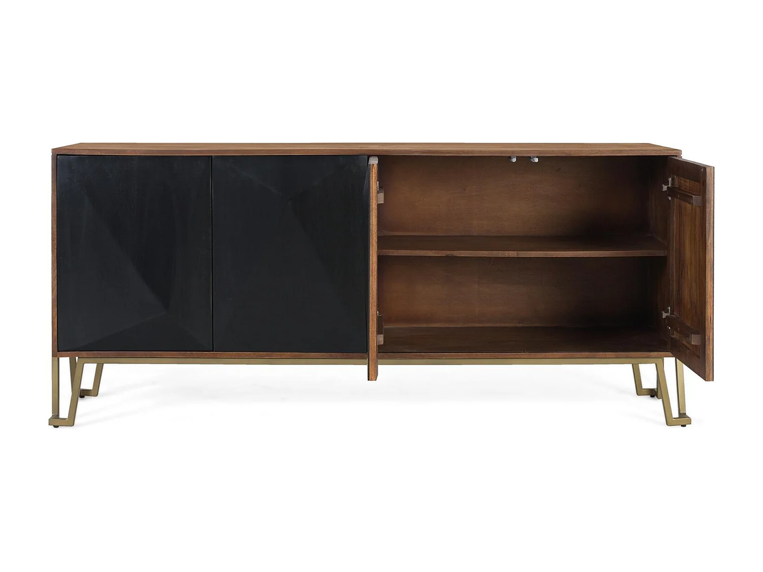 Sideboard mit vier Türen aus Mangoholz 180 cm