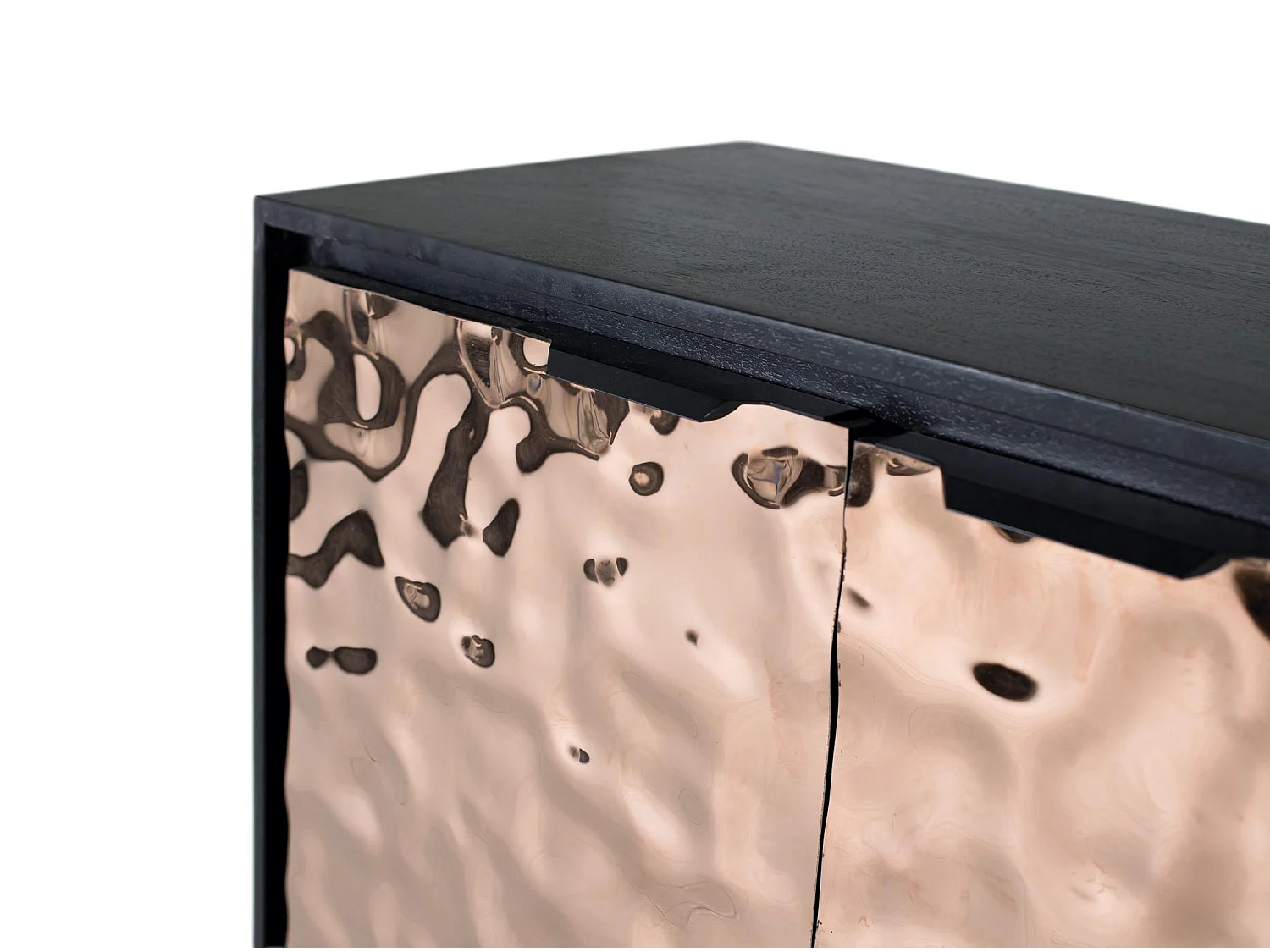 Buffet contemporain en bois de manguier et pieds en fer