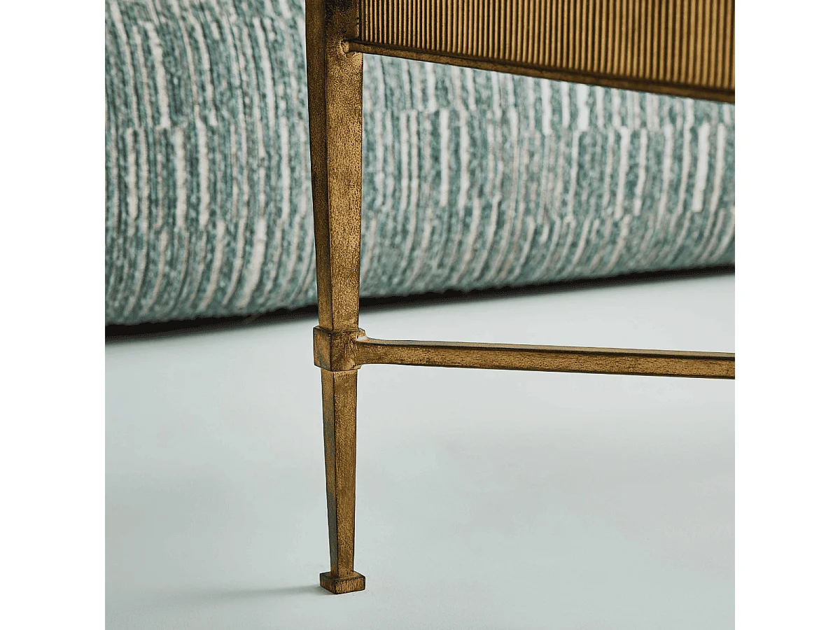 Table basse avec bandeau mouluré L88,5 cm - ANTOINETTE