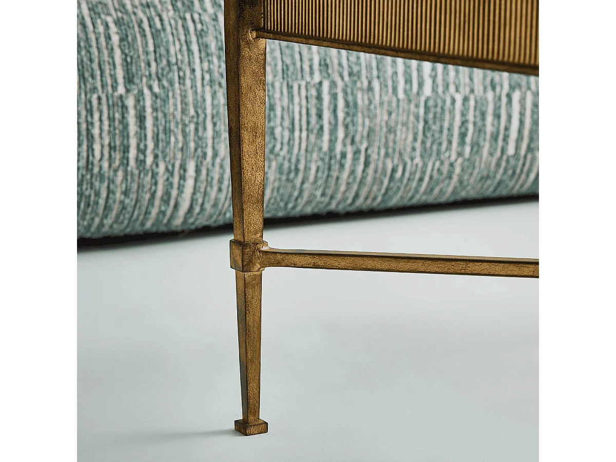 Table basse avec bandeau mouluré L88,5 cm - ANTOINETTE