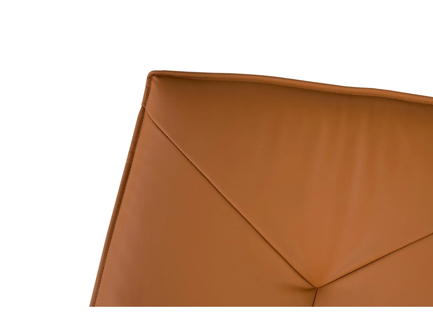 Fauteuil pivotant recouvert de cuir synthétique et rembourrage