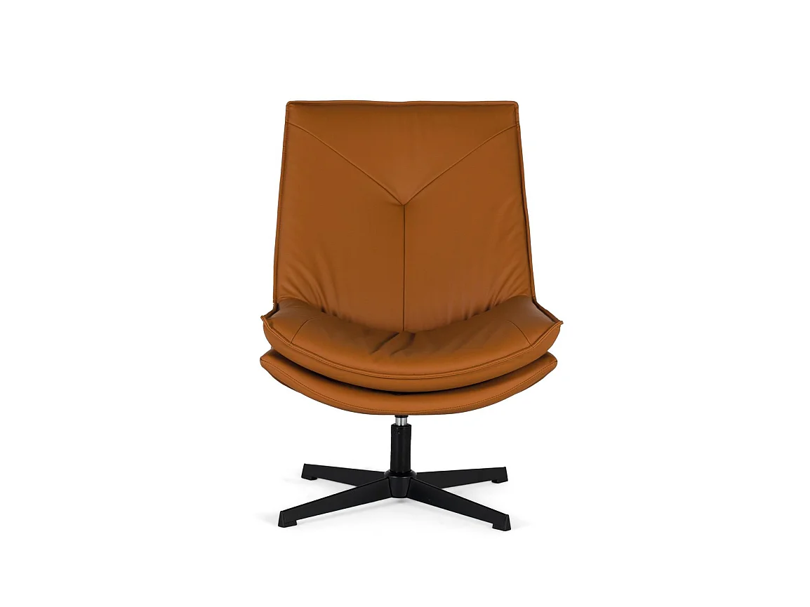Sessel mit PU-Lederbezug, 63 cm, moderner eleganter Stil – 95 x 63 x 90 cm