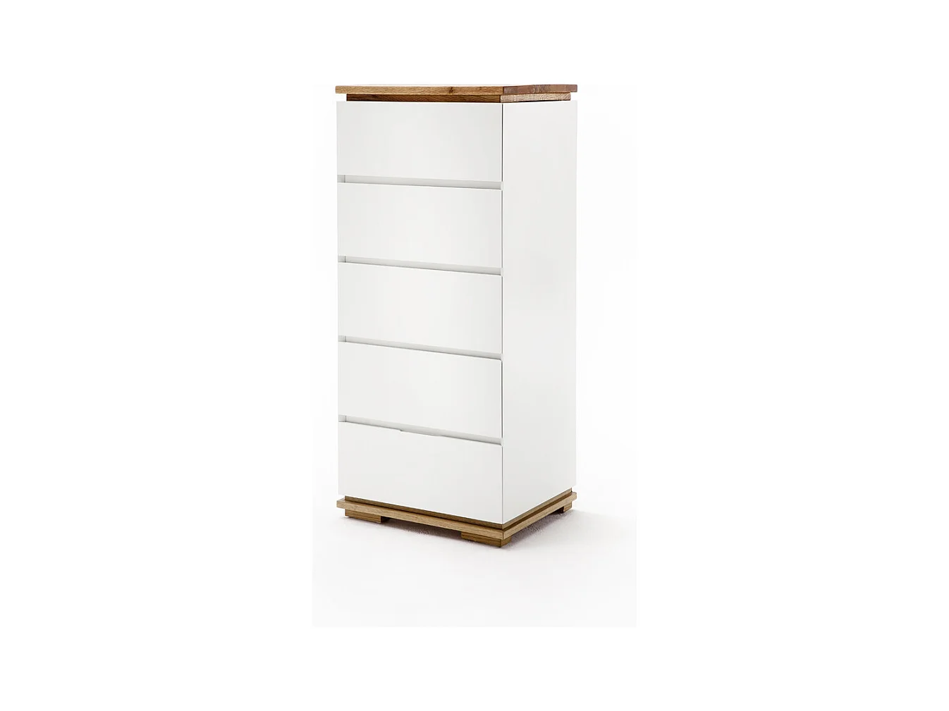 Commode en laqué blanc mat - L51 x H115 x P40 cm