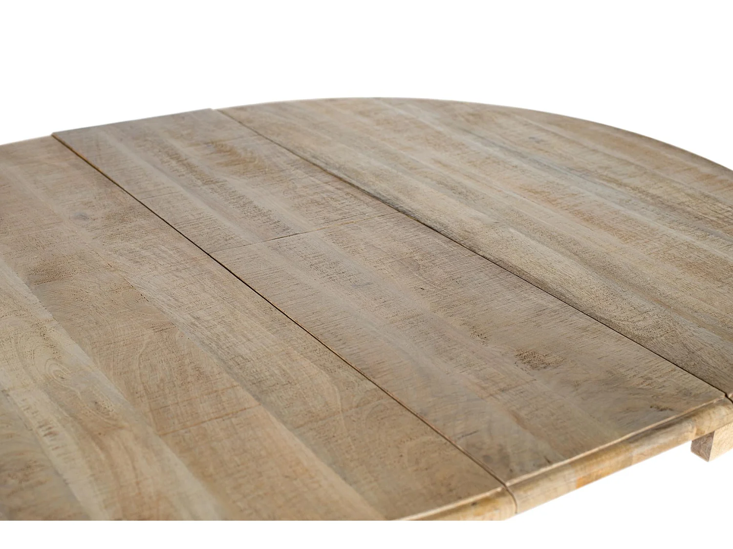 Table à manger extensible en bois de manguier, fabriquée à la main