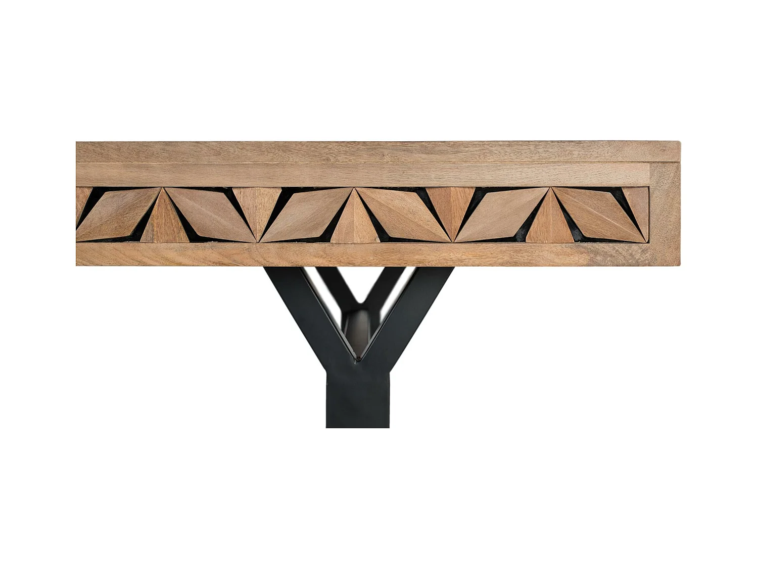 Table à manger rectangulaire en bois de manguier 200 cm