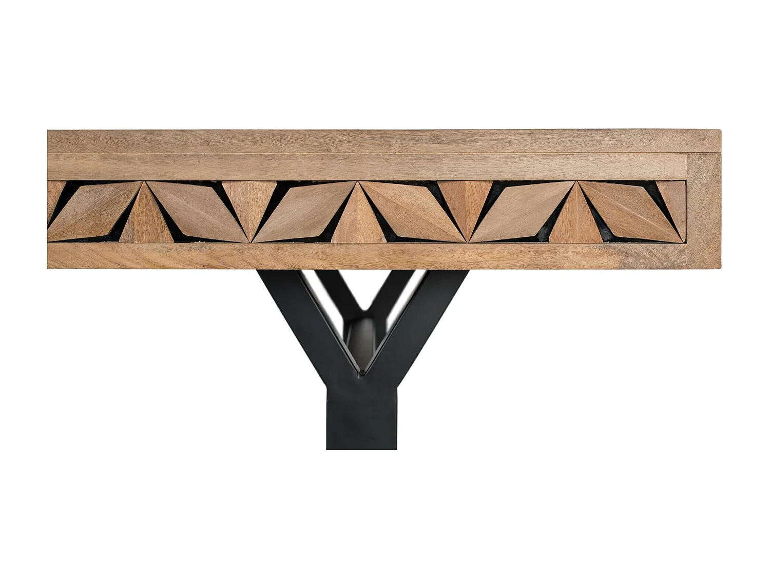 Table à manger rectangulaire en bois de manguier 200 cm