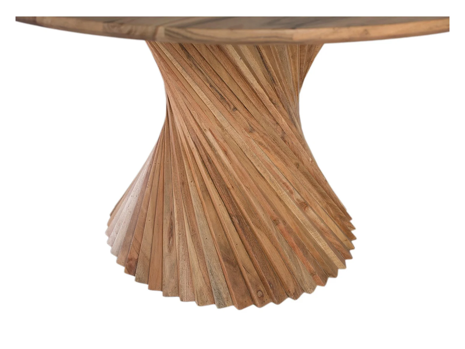 Table à manger en bois de manguier faite à la main