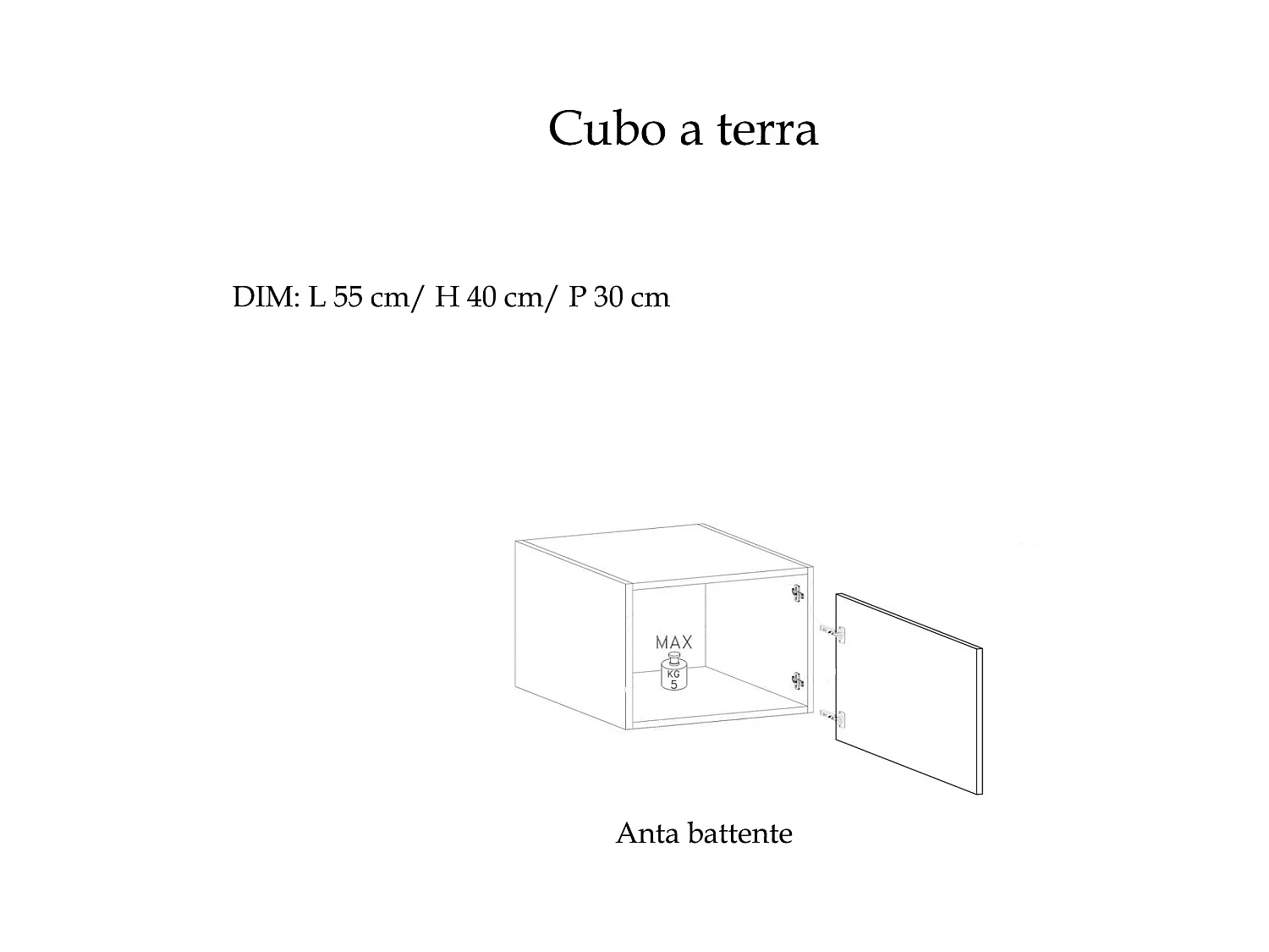 Parete attrezzata moderna con cubo pensile 295x192 cm grigio, grigio chiaro e piombo PAL15