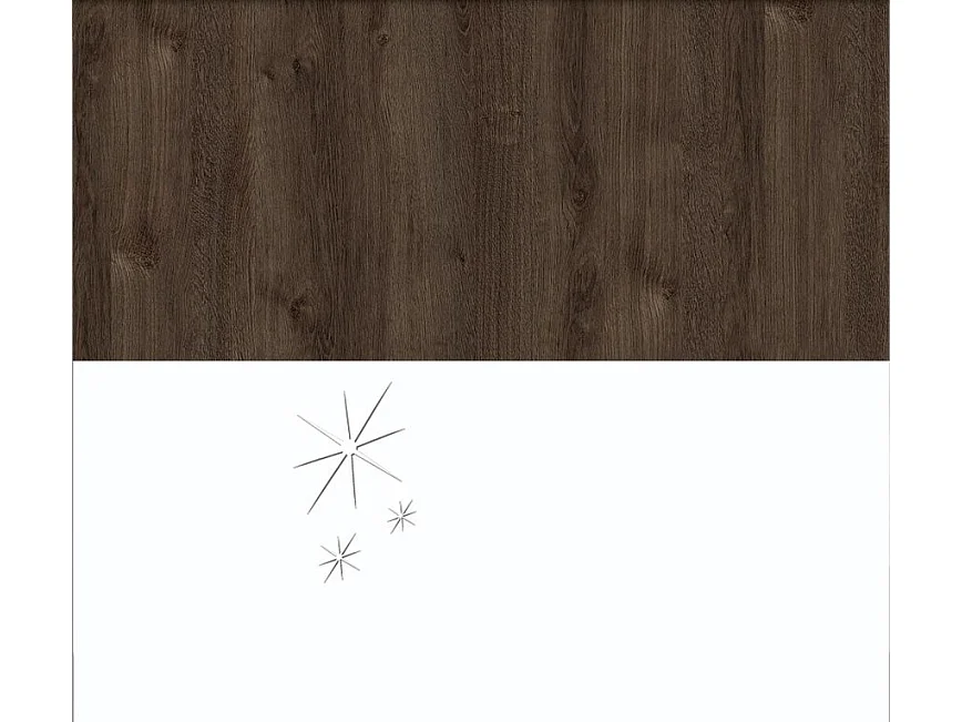 Parete attrezzata moderna noce scuro/bianco lucido SG33