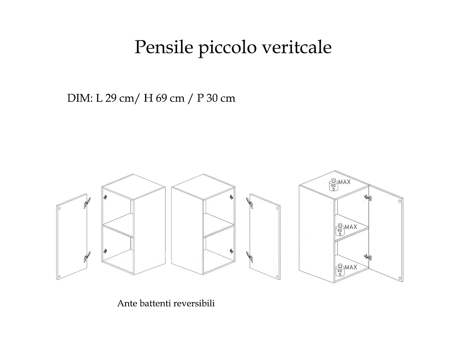 Parete attrezzata sospesa 276x210 cm argilla, bronzo e rovere PAL51