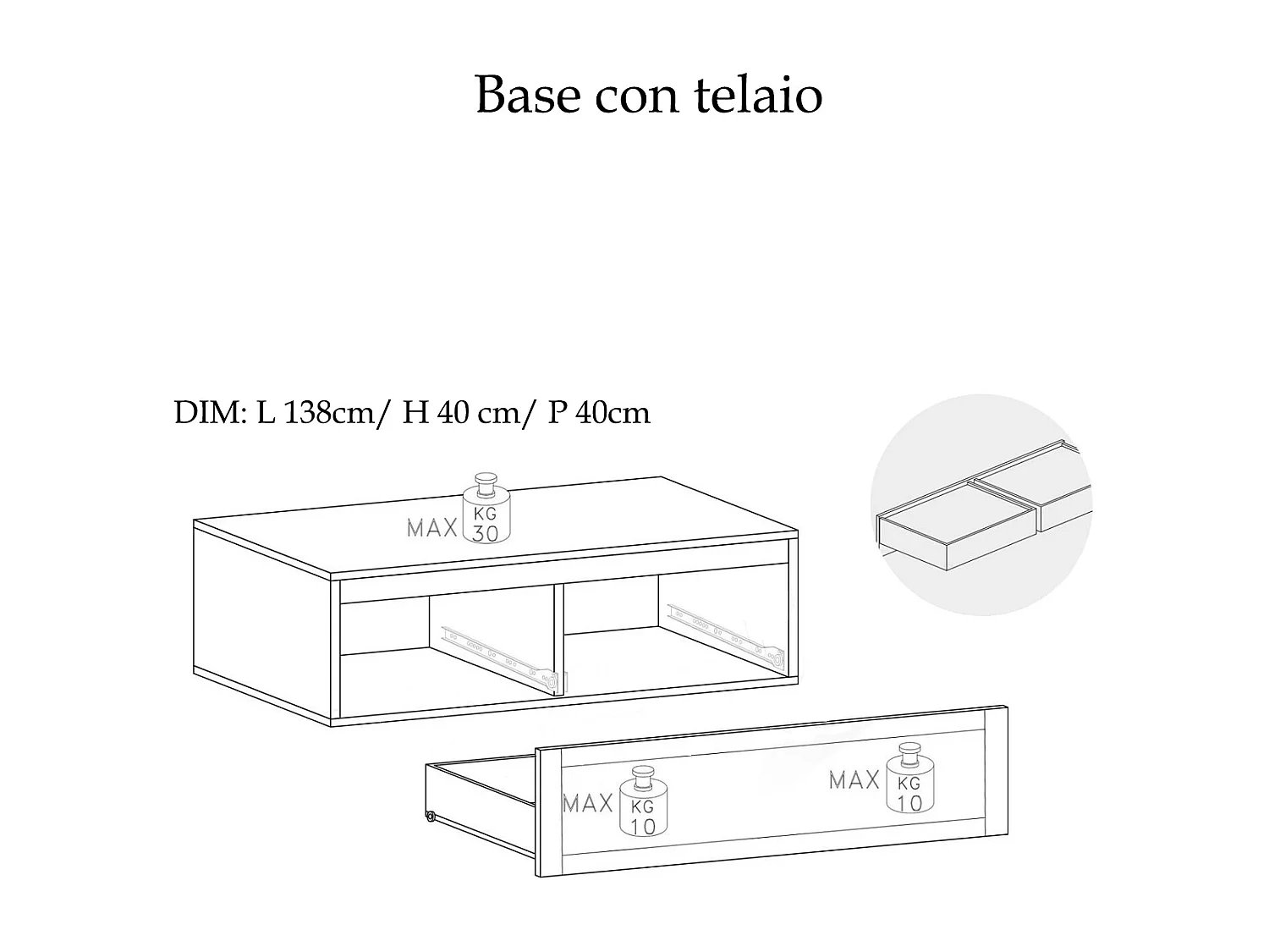 Parete attrezzata soggiorno con libreria 332x186 cm beige e noce PAL74