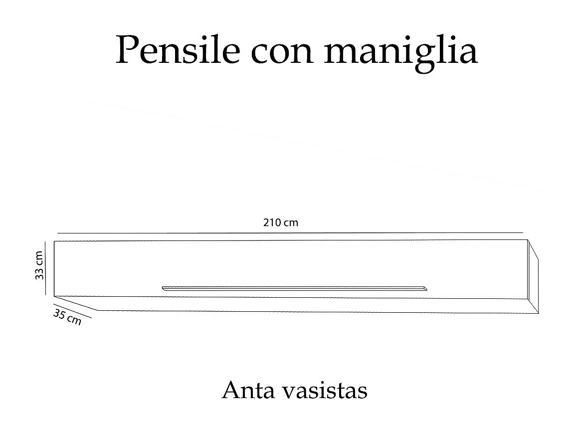 Parete attrezzata moderna 276x187 cm bianco lucido, grigio chiaro e rovere PAL25