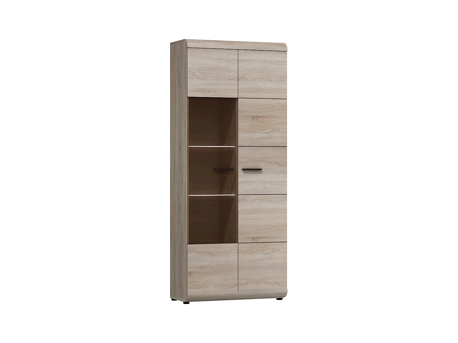 Parete attrezzata moderna rovere chiaro PALK6