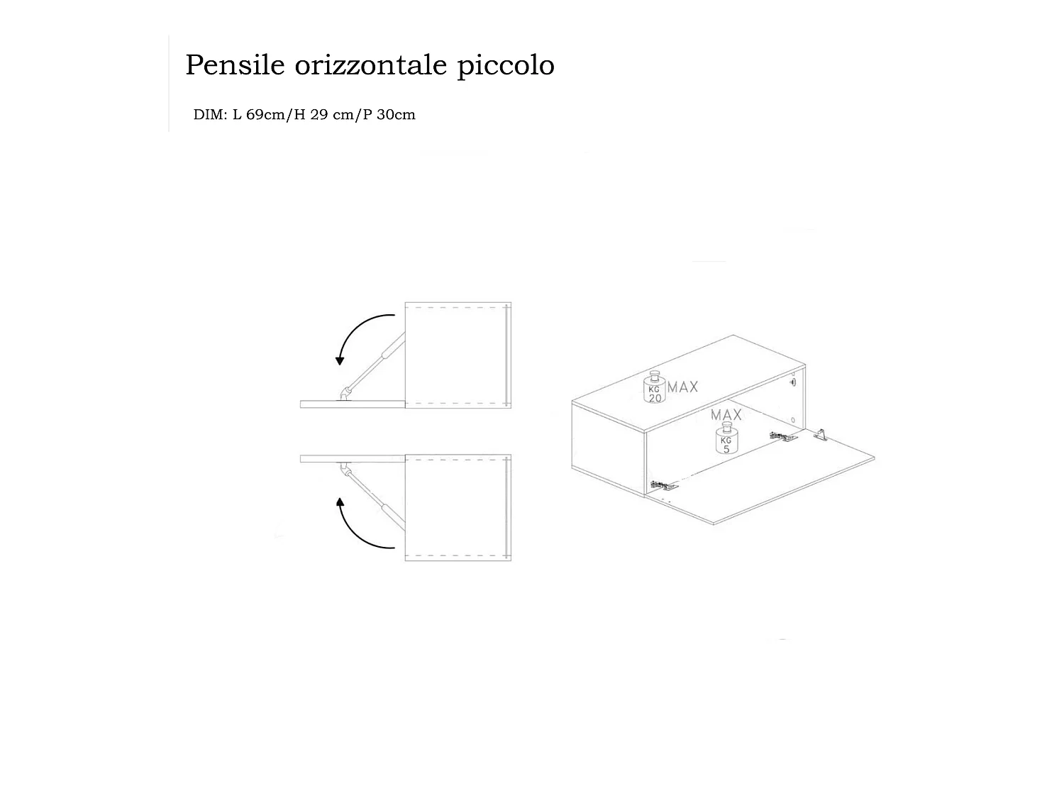 Parete attrezzata soggiorno 276x200 cm argilla, rovere e grafite PAL46