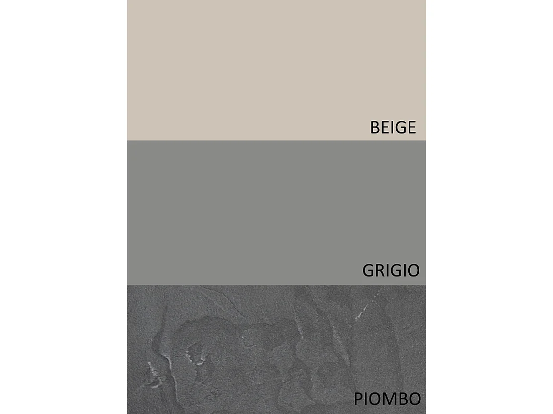 Parete attrezzata soggiorno 280x210 cm grigio, beige e piombo PAL53
