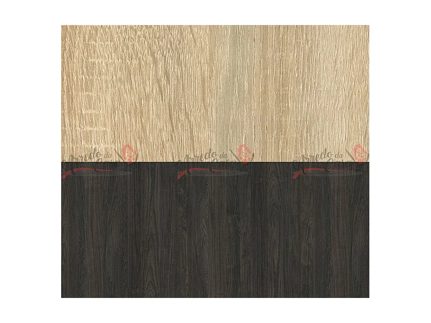 Parete attrezzata moderna con led rovere rovere sonoma/grigio carbone SG2