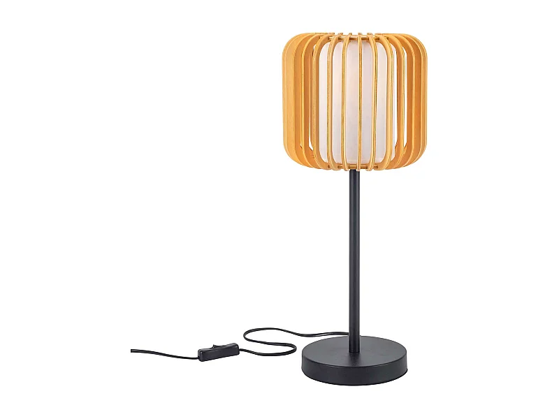 Lampe de table en bois et métal VIVA