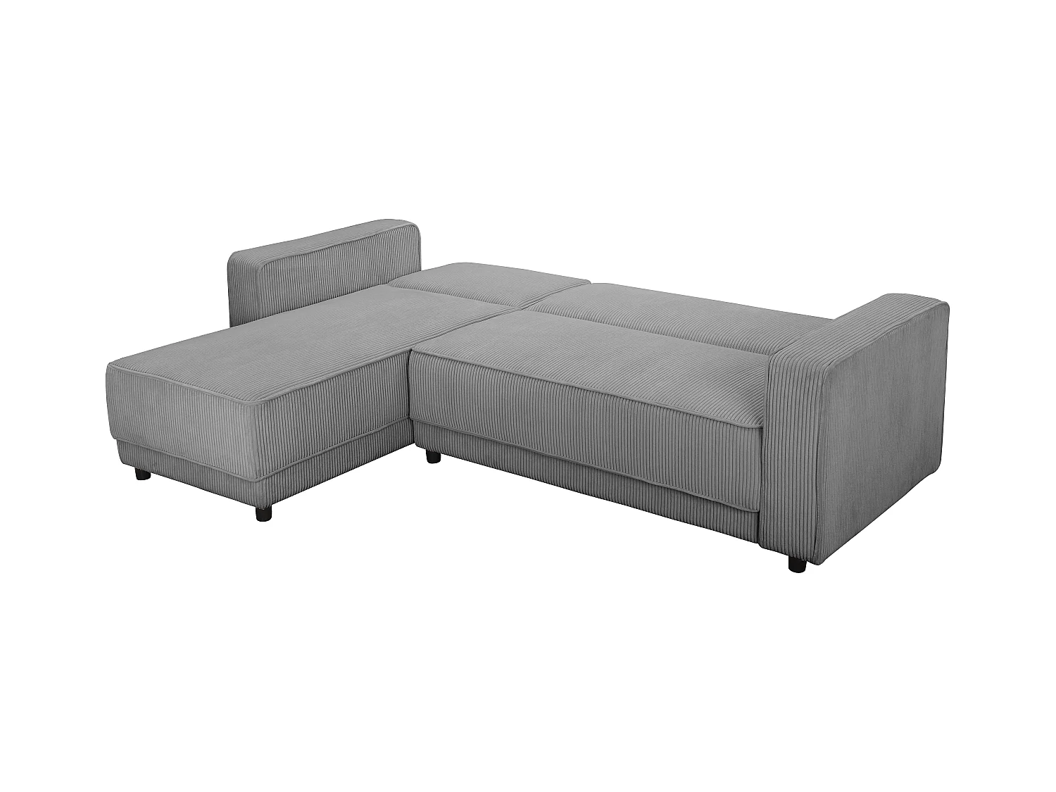 Allie | Slaapbank L-vorm in grijze stof