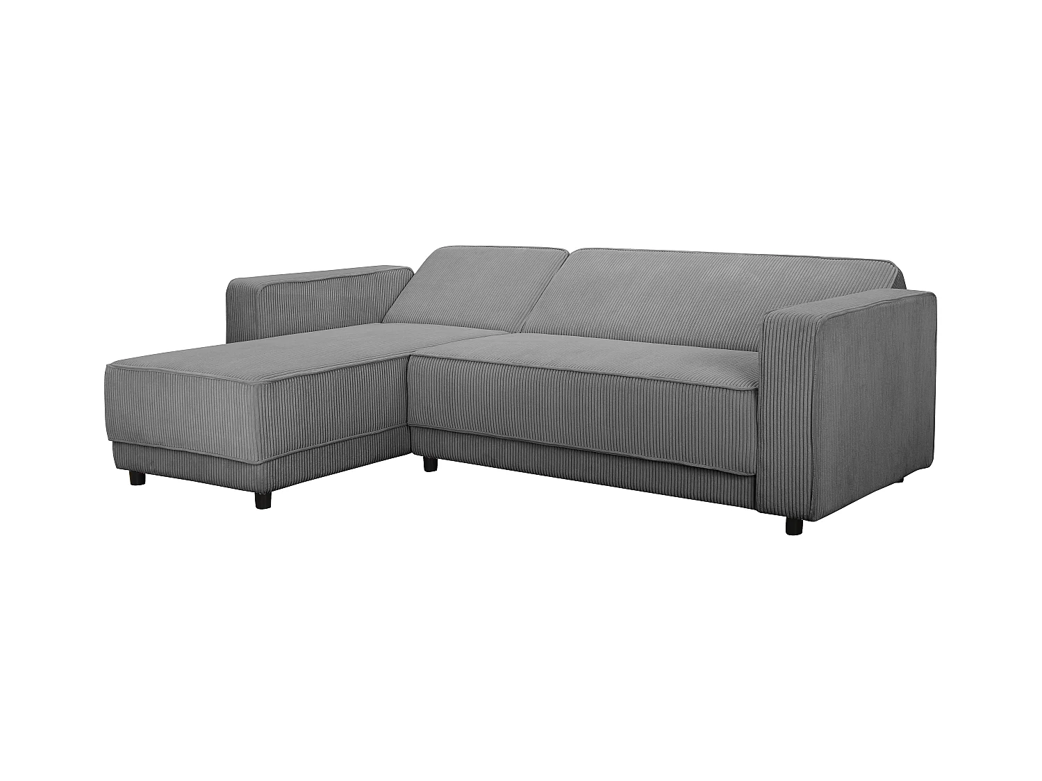 Allie | Slaapbank L-vorm in grijze stof