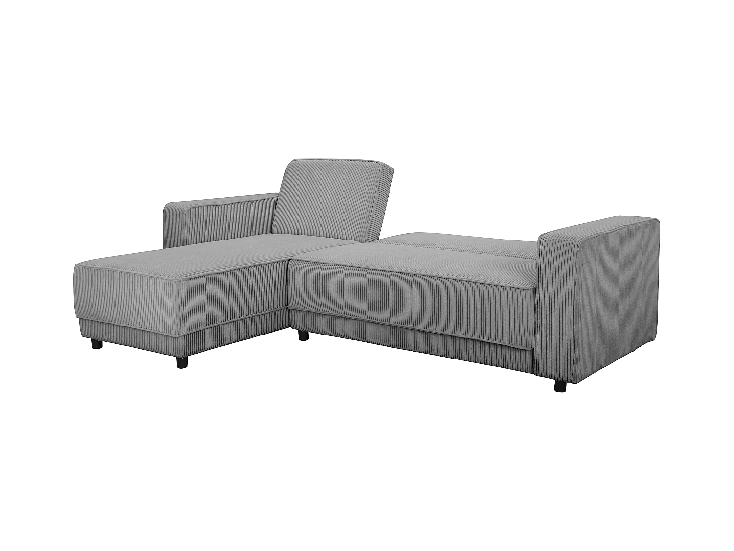 Allie | Slaapbank L-vorm in grijze stof