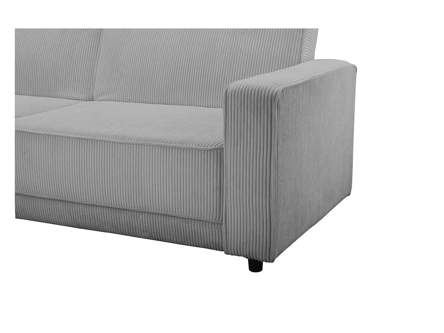 Allie | Slaapbank L-vorm in grijze stof