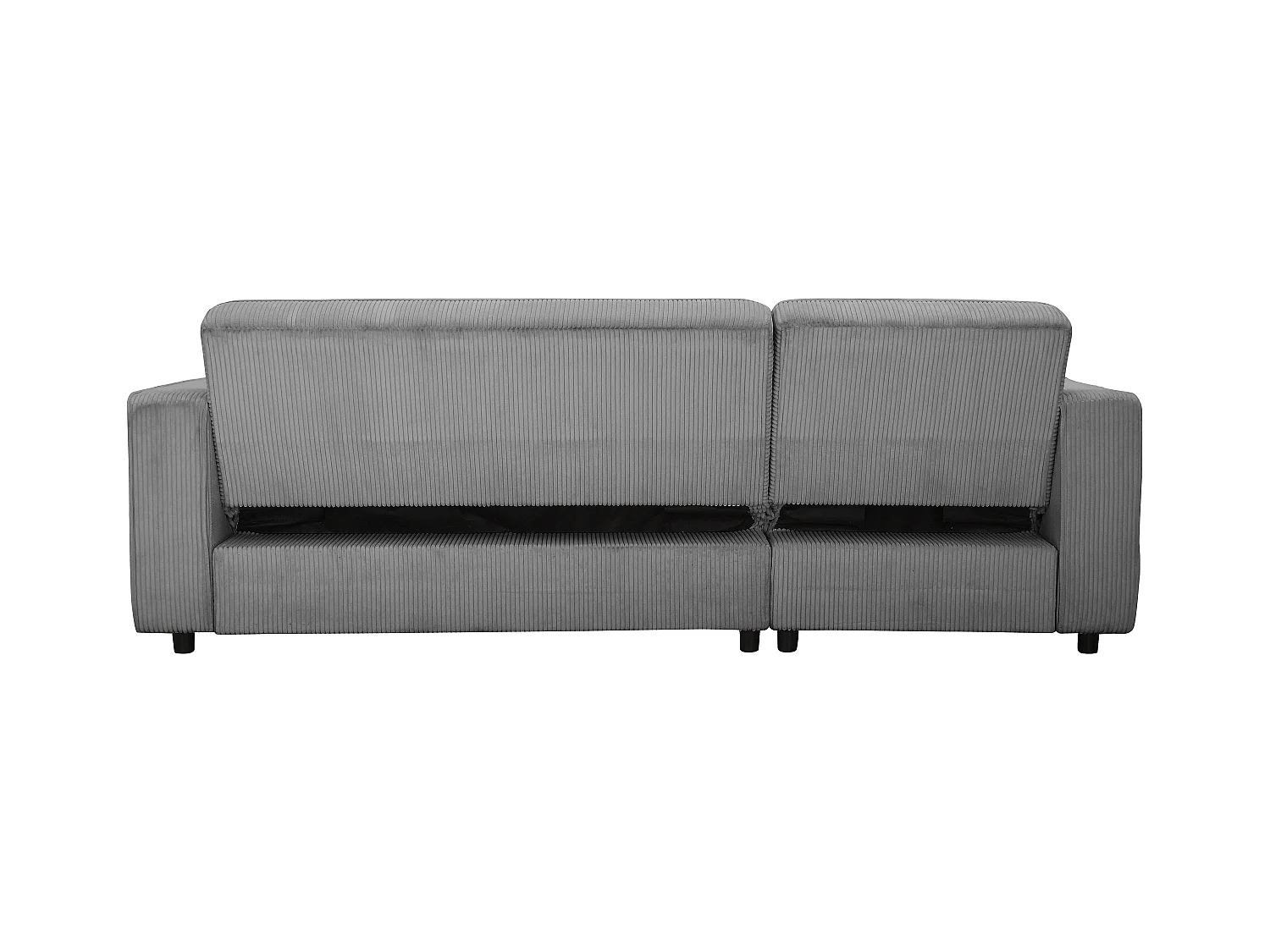 Allie | Slaapbank L-vorm in grijze stof