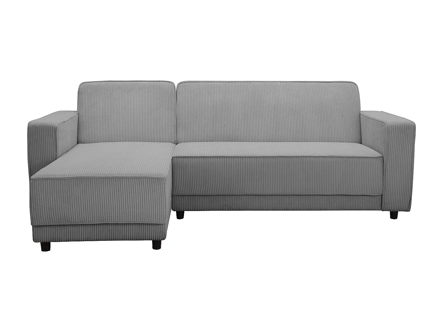 Allie | Slaapbank L-vorm in grijze stof