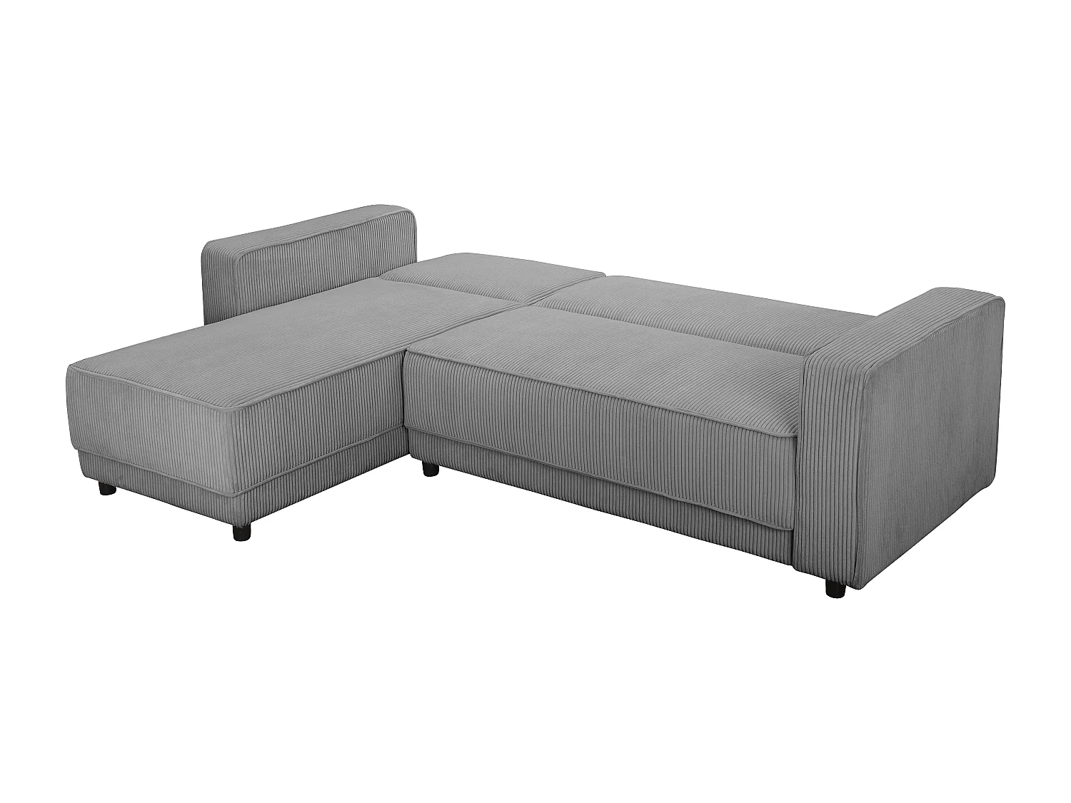 Allie | Slaapbank L-vorm in grijze stof
