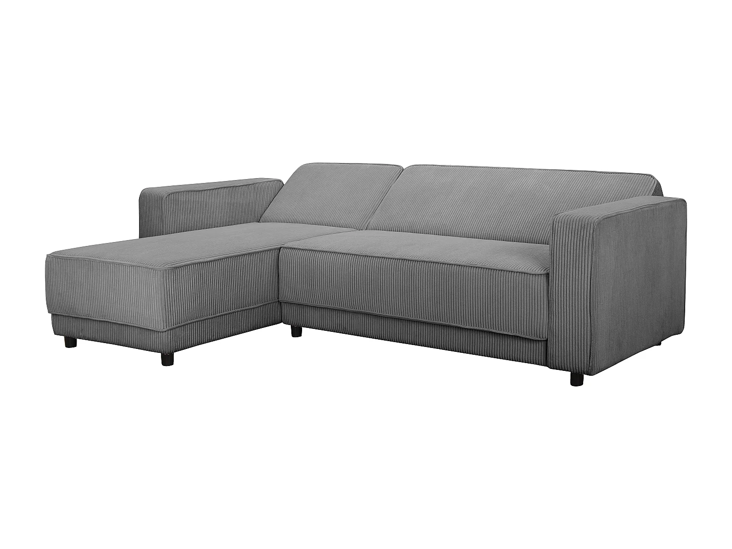 Allie | Slaapbank L-vorm in grijze stof