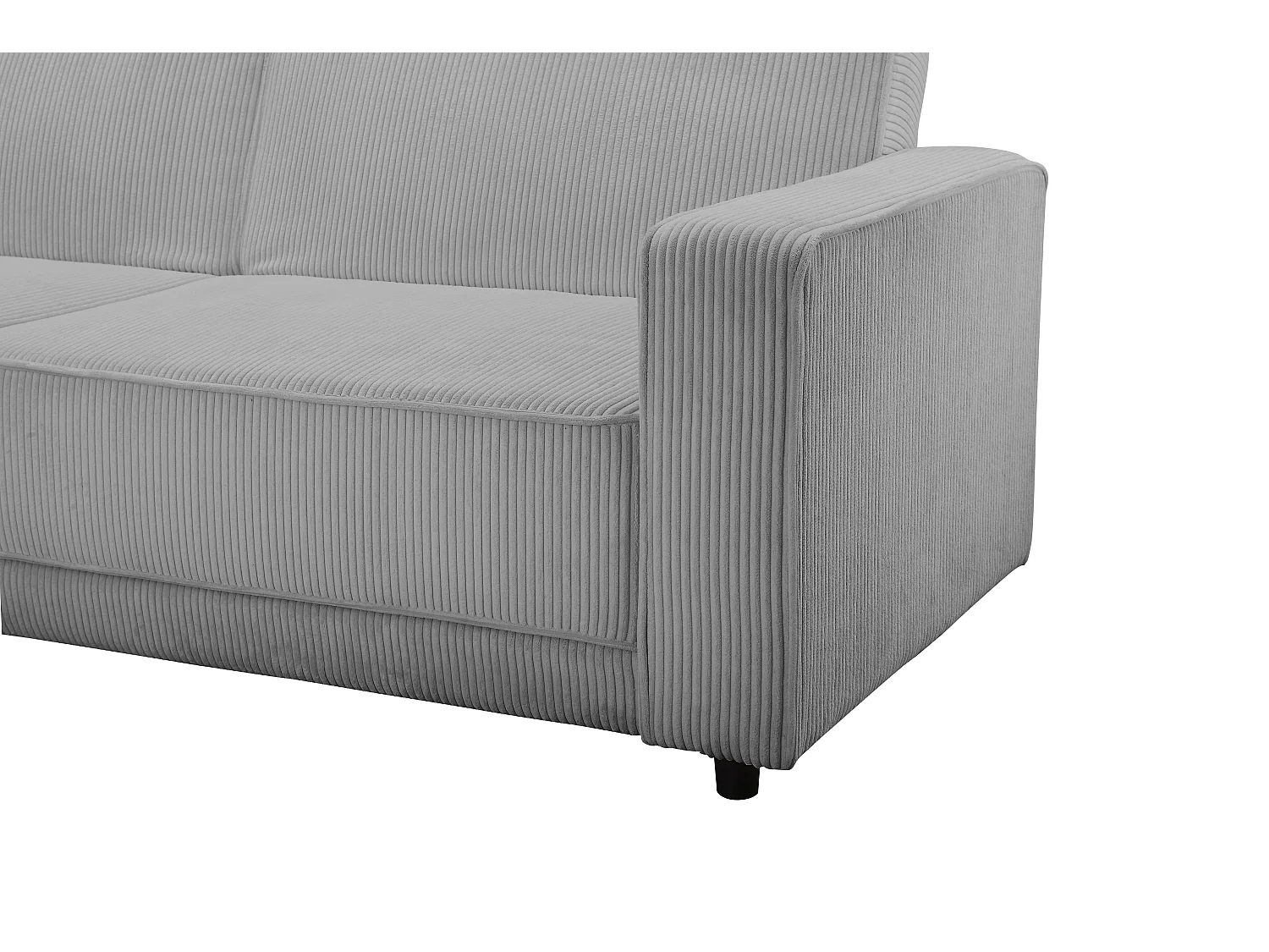 Allie | Slaapbank L-vorm in grijze stof