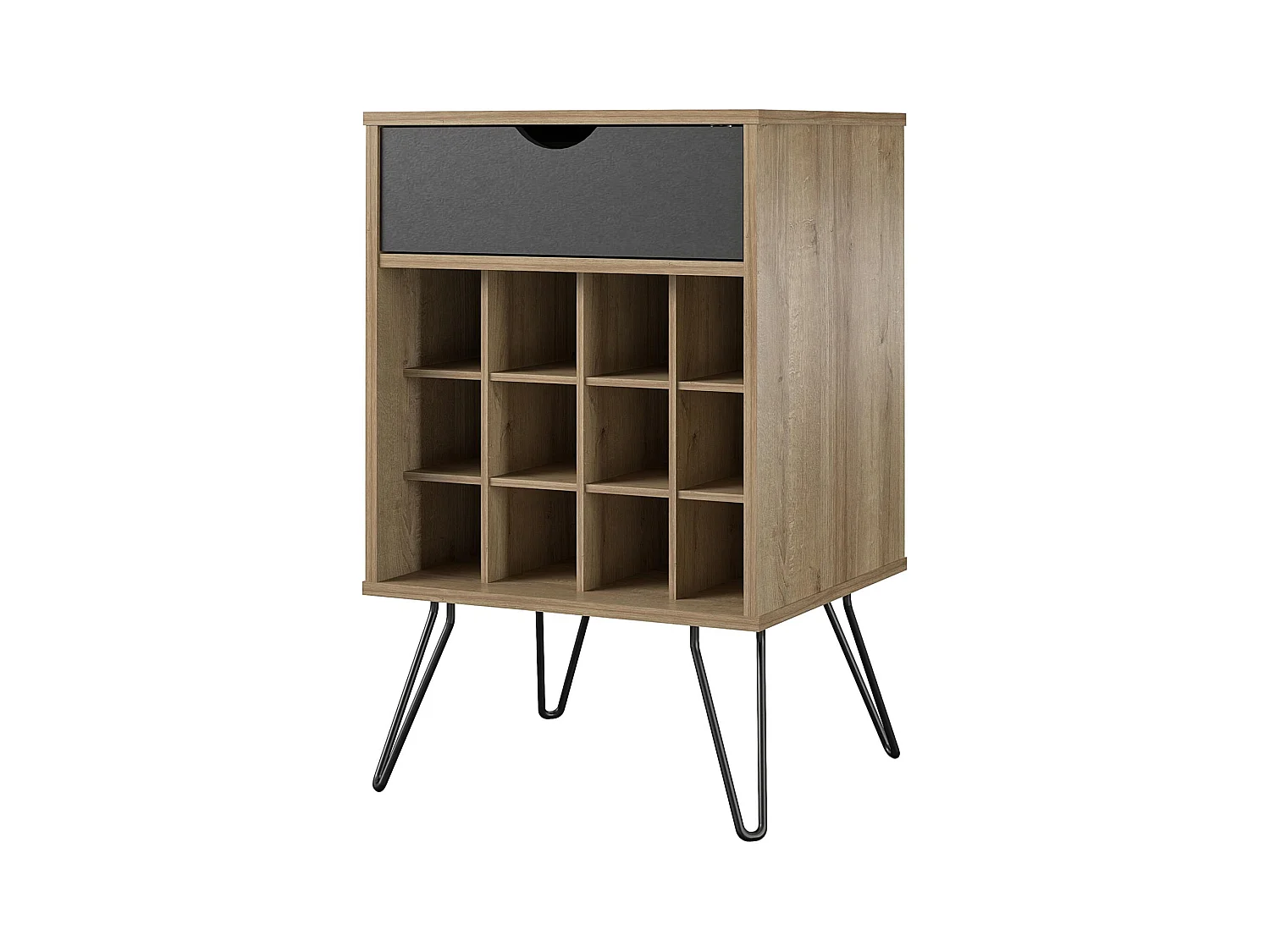 Concord | Meuble de rangement pour boissons en aspect bois naturel