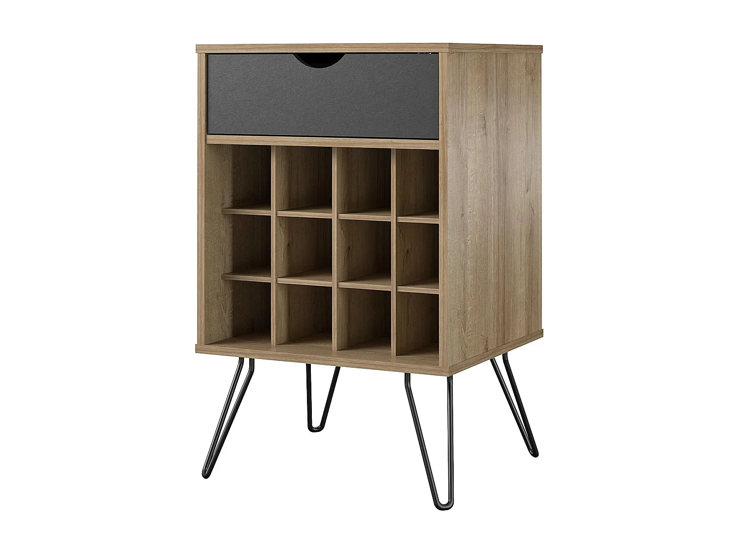 Concord | Meuble de rangement pour boissons en aspect bois naturel