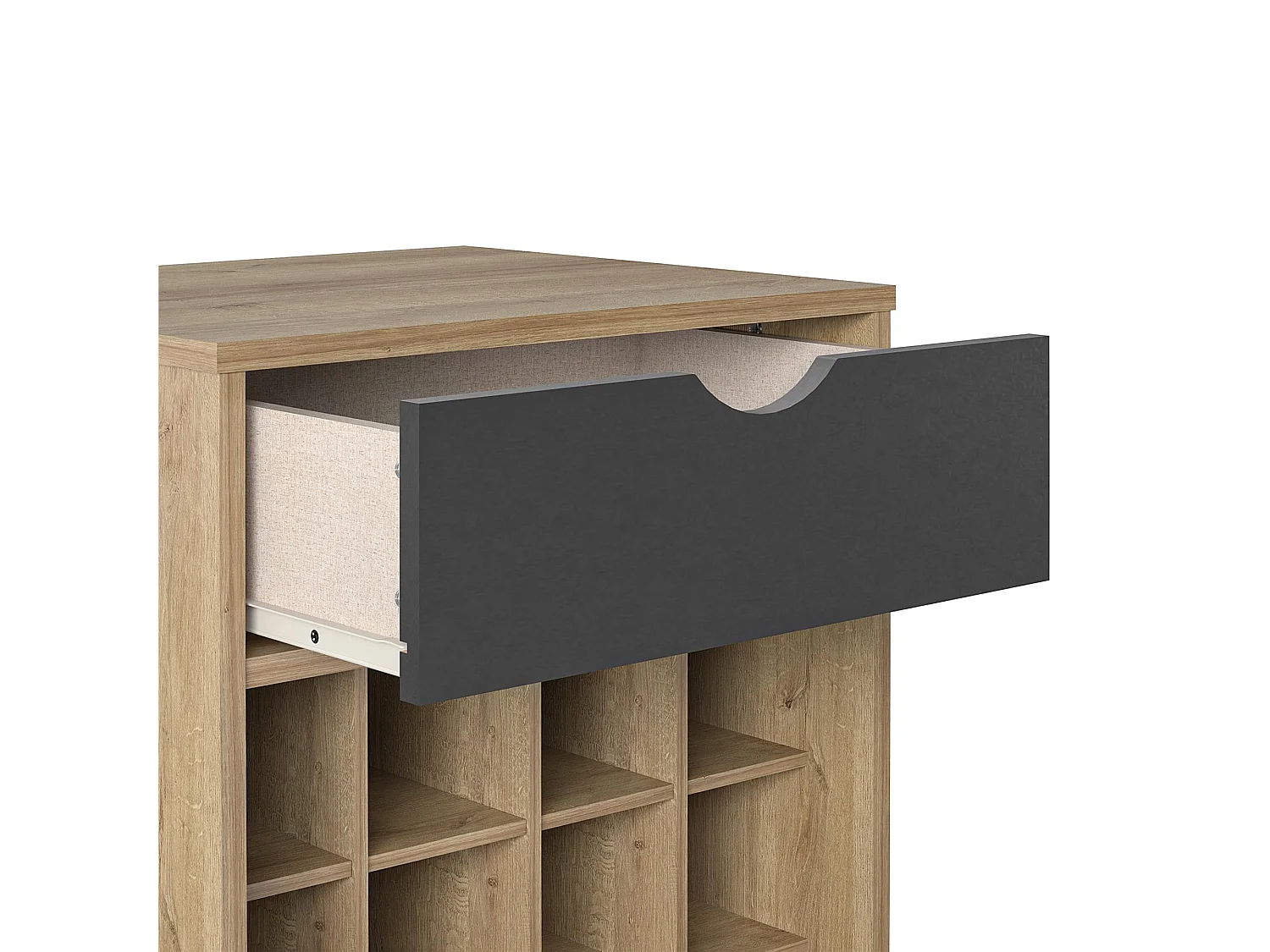 Concord | Meuble de rangement pour boissons en aspect bois naturel