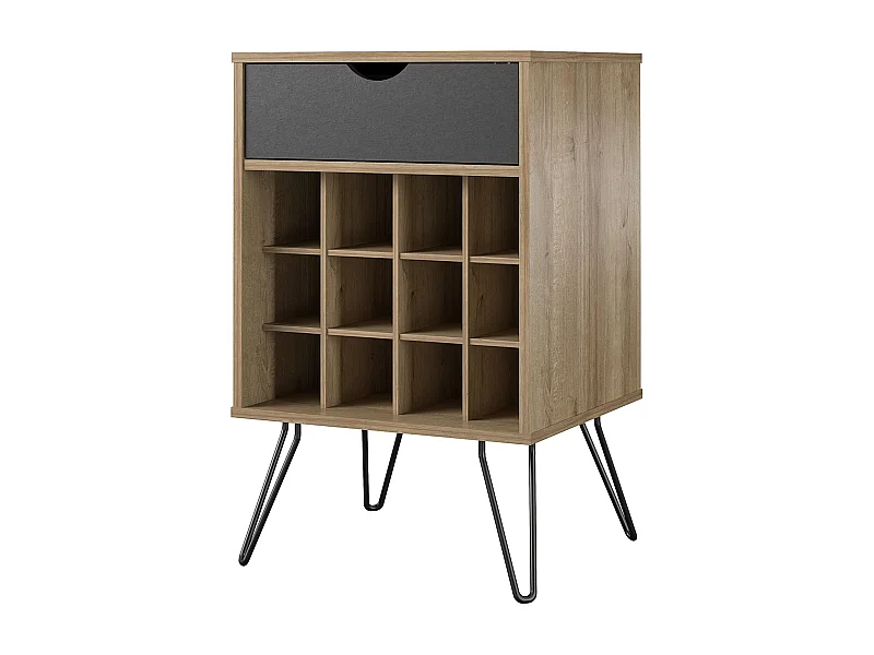 Concord | Mueble contenedor de bebidas en efecto de madera natural