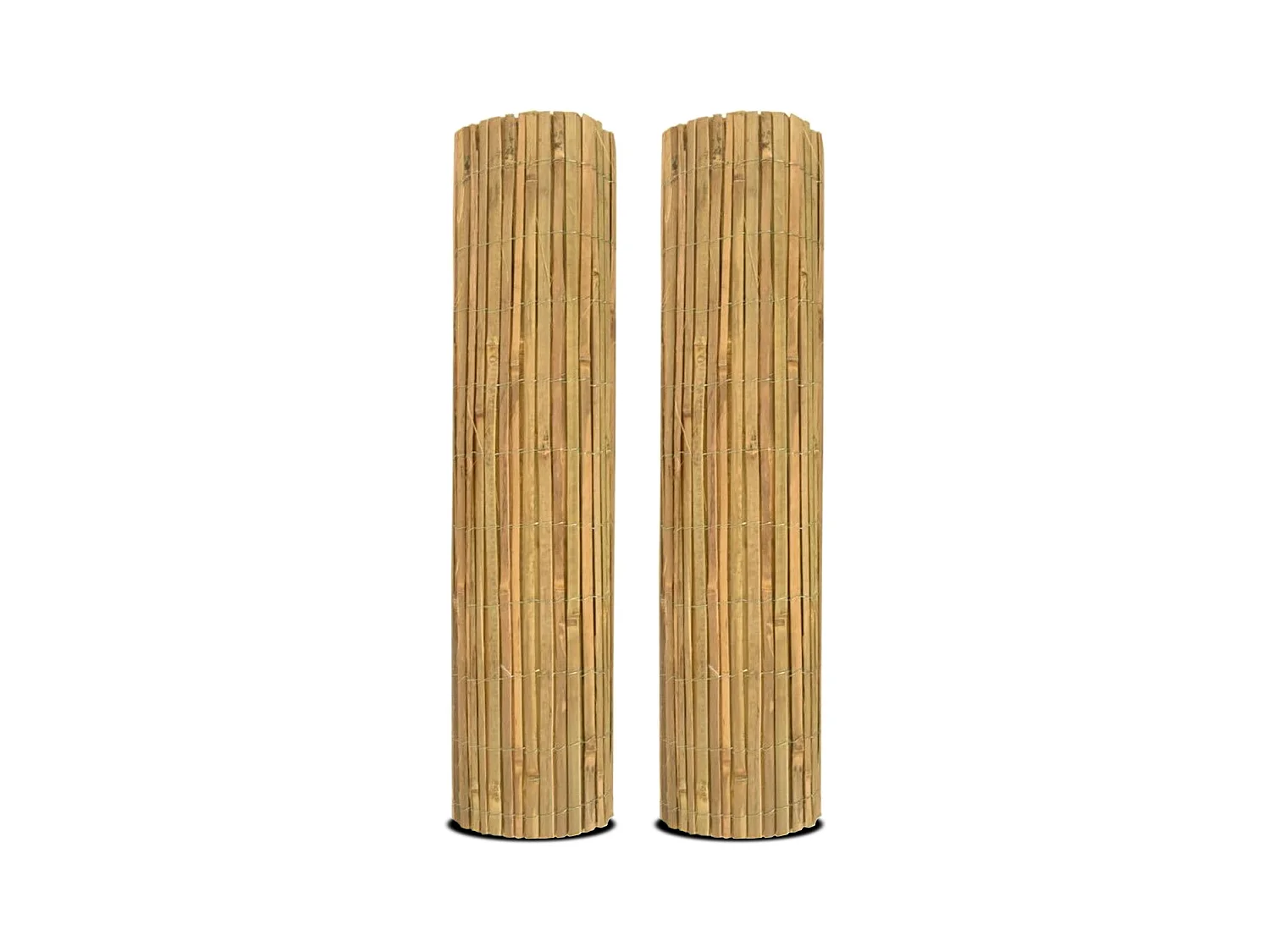 Lot de 2 Canisse en bambou, Brise-vue clôture de jardin décorative extérieure ,  protection contre le vent et le soleil -  Hauteur 100 x Longueur 300 cm