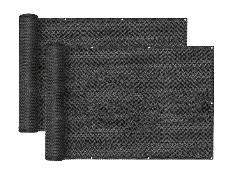 Lot de 2 Brise-vue clôture de jardin et balcon, couverture de protection contre le vent et le soleil - Longueur 500 x Hauteur 150 cm