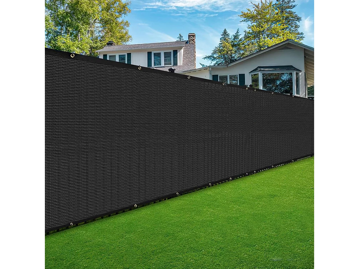 Lot de 4 Brise-vue clôture de jardin et balcon, couverture de protection contre le vent et le soleil - Longueur 500 x Hauteur 150 cm