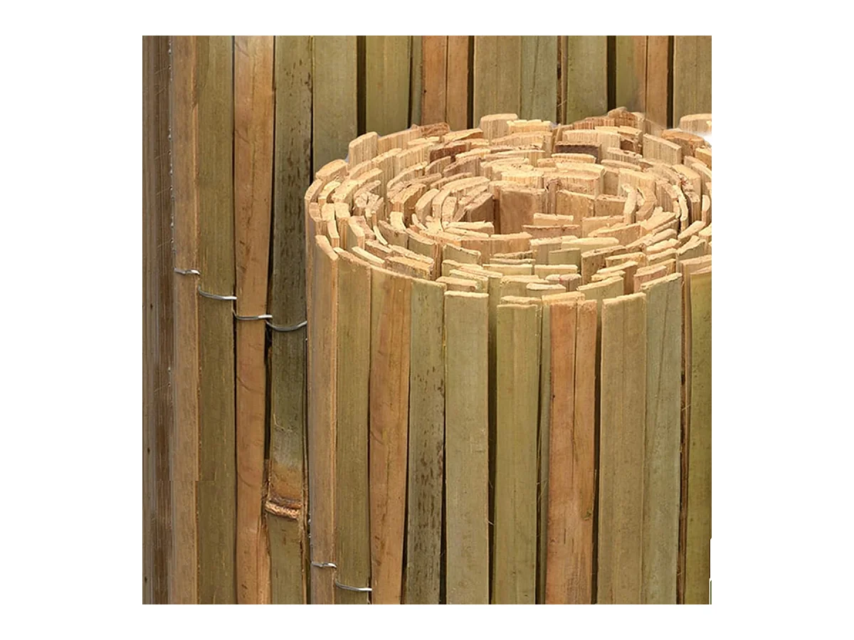 Canisse en bambou, Brise-vue clôture de jardin décorative extérieure,  couverture de protection contre le vent et le soleil - Hauteur 150 x Longueur 300 cm