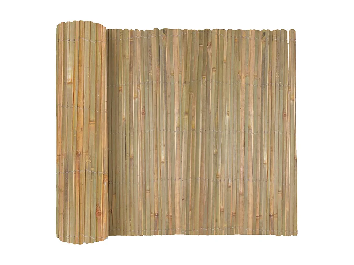Canisse en bambou, Brise-vue clôture de jardin décorative extérieure,  couverture de protection contre le vent et le soleil - Hauteur 150 x Longueur 300 cm