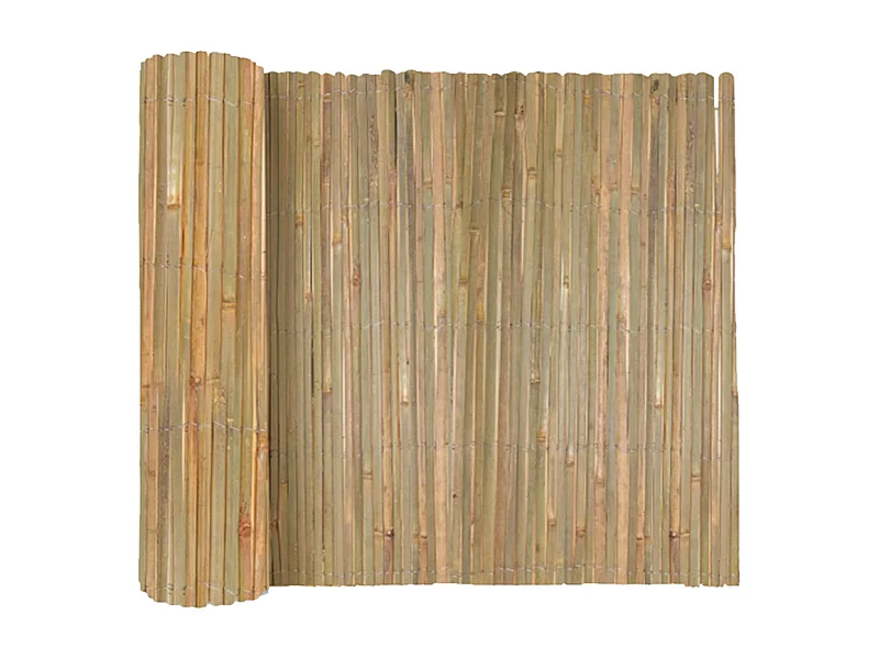 Canisse en bambou, Brise-vue clôture de jardin décorative extérieure,  couverture de protection contre le vent et le soleil - Hauteur 150 x Longueur 300 cm