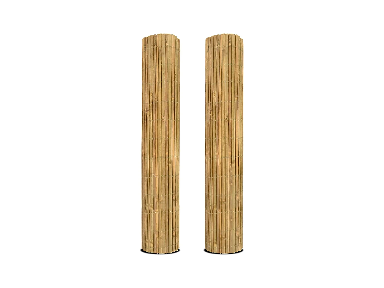 Lot de 2 Canisse en bambou,Brise-vue clôture de jardin décorative extérieure,  couverture de protection contre le vent et le soleil - Hauteur 150 x Longueur 300 cm