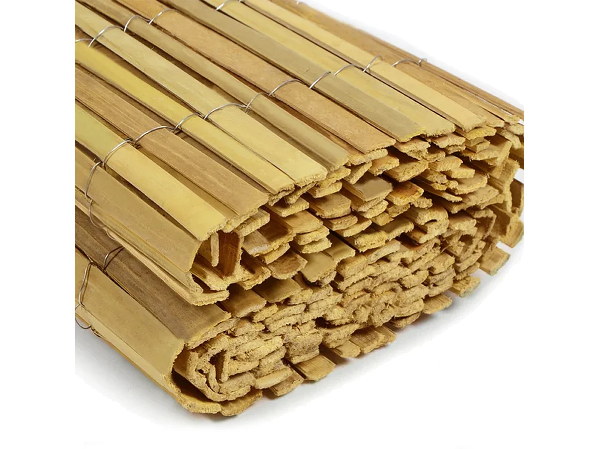 Lot de 4 Canisse en bambou, Brise-vue clôture de jardin décorative extérieure ,  protection contre le vent et le soleil -  Hauteur 100 x Longueur 300 cm