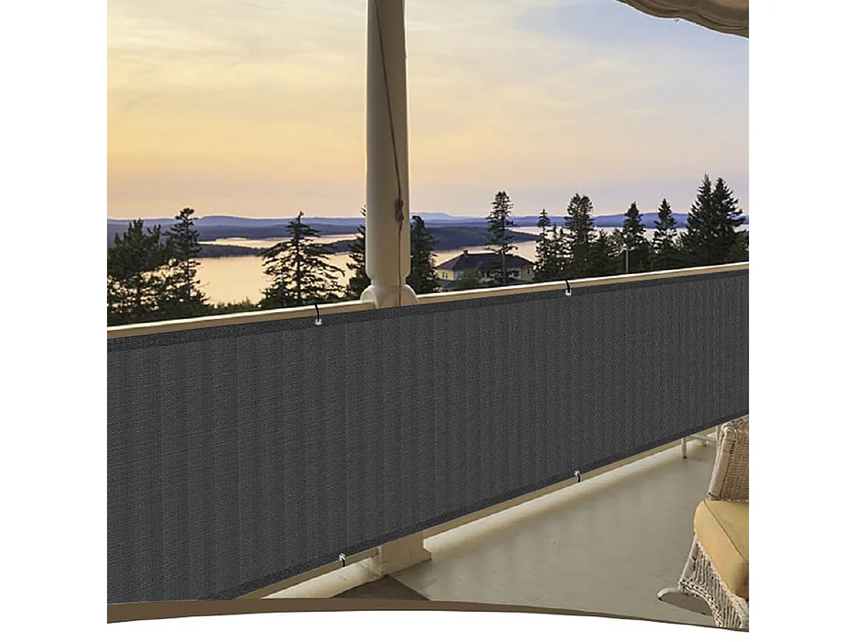 Brise-vue clôture de jardin et balcon, couverture de protection contre le vent et le soleil - Longueur 500 x Hauteur 150 cm