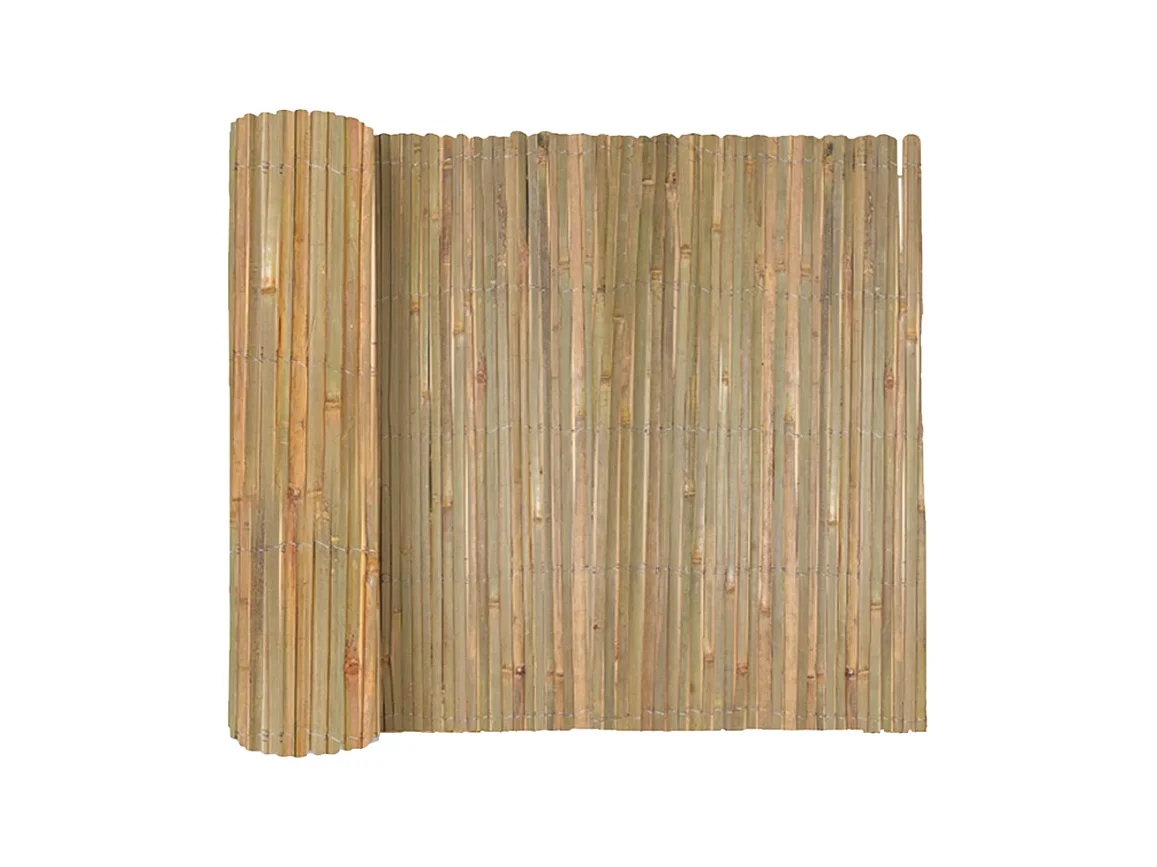 Canisse en bambou, Brise-vue clôture de jardin décorative extérieure , couverture de protection contre le vent et le soleil -  Hauteur 100 x Longueur 300 cm